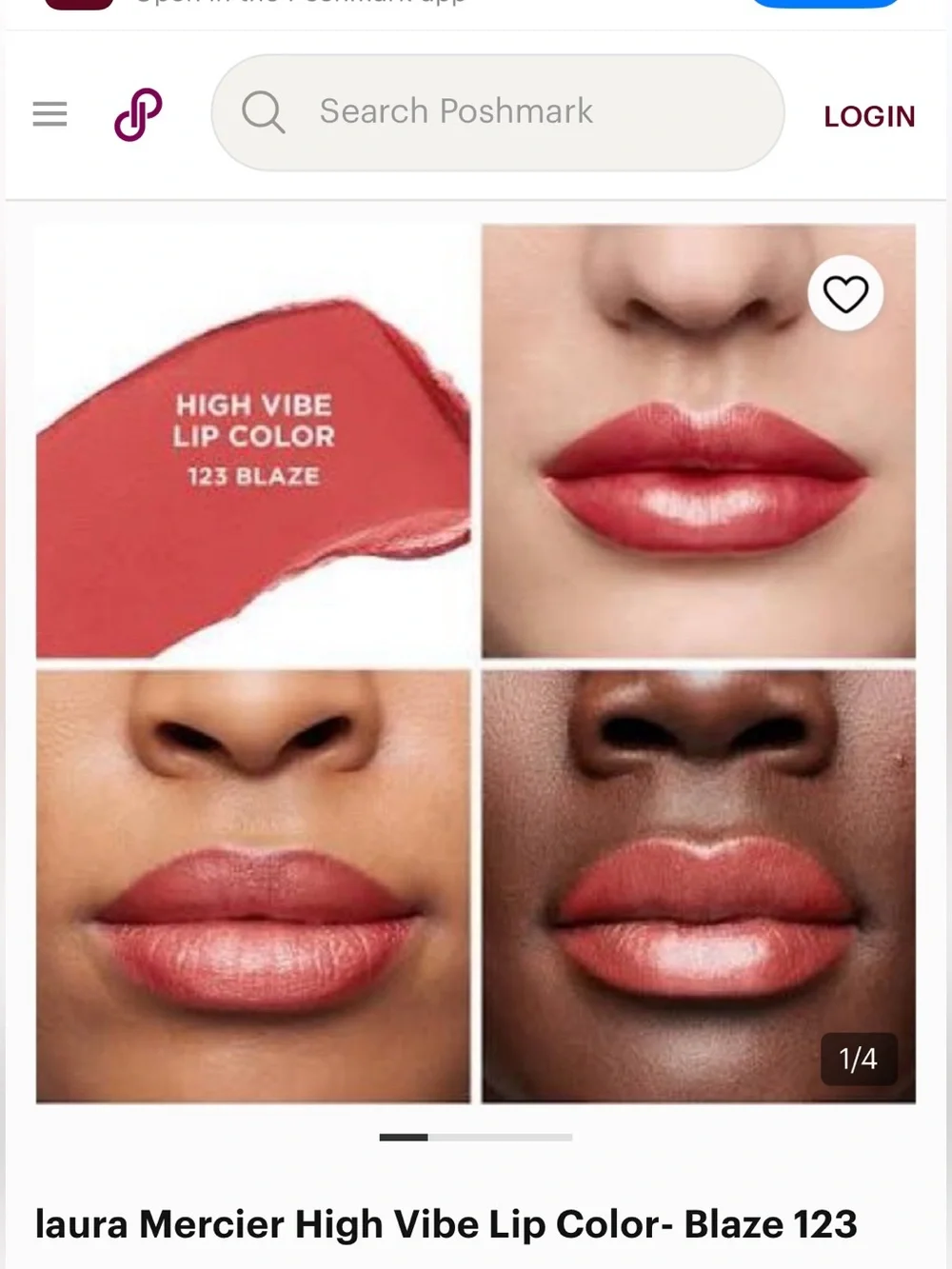 Laura Mercier High Vibe Lip Color in blaze 123